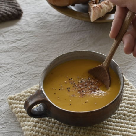 かぼちゃスープのためのスプーン