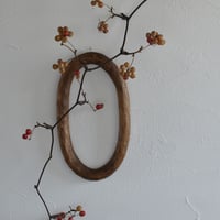 木彫りの壁掛け　だえん