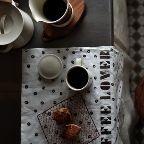 アケモドロ　型染め手ぬぐい　COFFEE LOVER