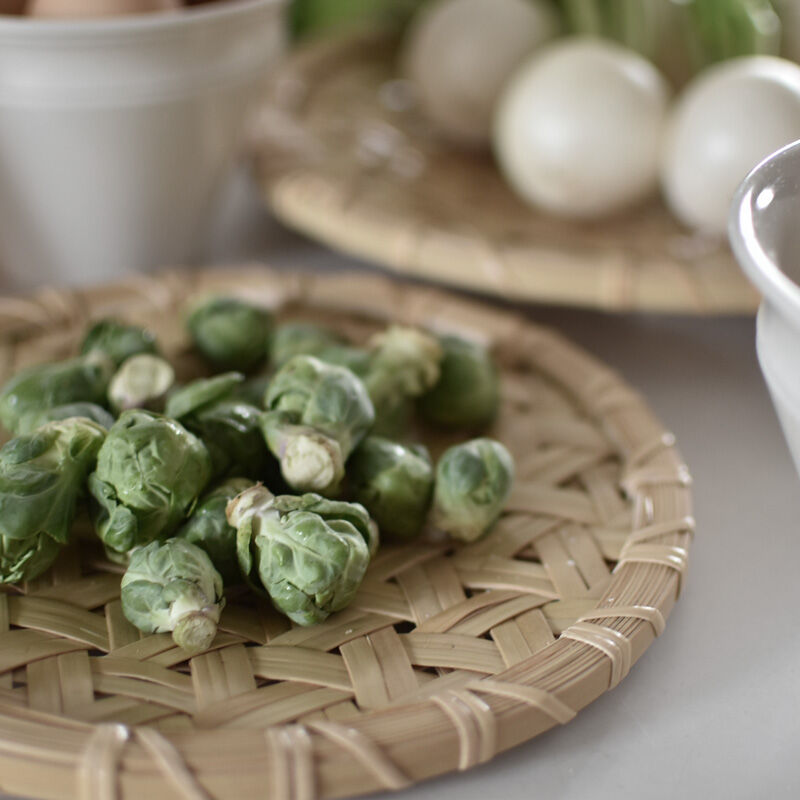 脚付鉄線編ざる 小 Ф21 | ハモニ