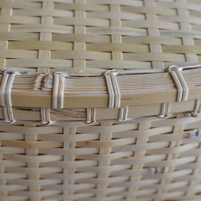 竹編みの蓋付ストック籠 | ハモニ