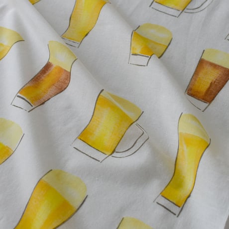アケモドロ　型染め手ぬぐい　ビール