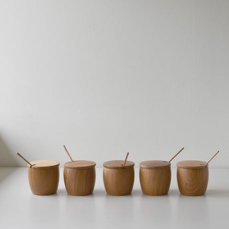 刳り貫き蓋モノ 　薬匙付　new