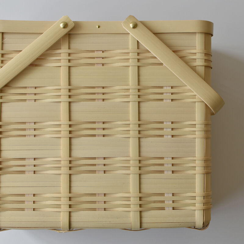 松田由紀 角物 蓋付き 竹かご 竹籠 【公式通販】