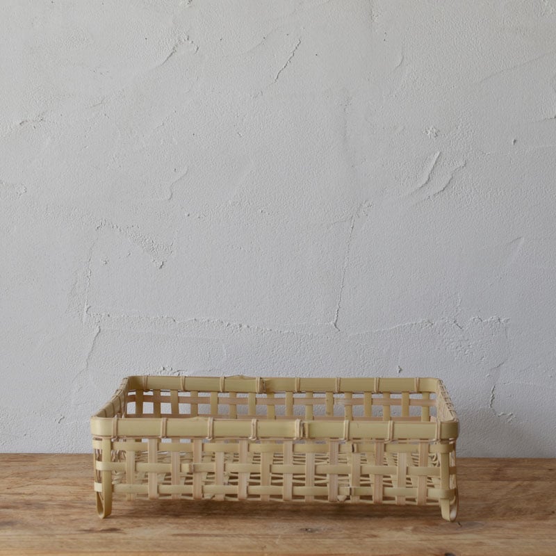 竹製 四角形 編み込み 竹製 四角形 編み込み