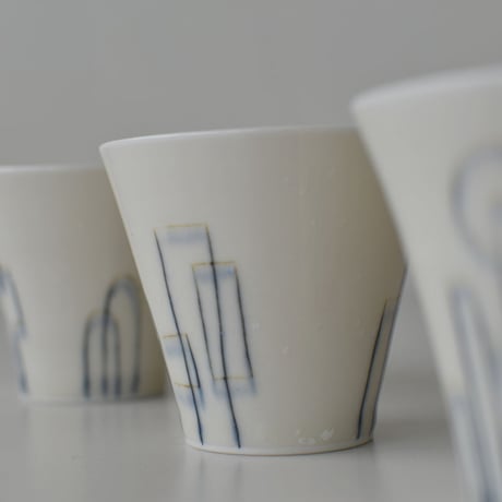 マイケル・ケリー　安南手　幾何学　茶杯