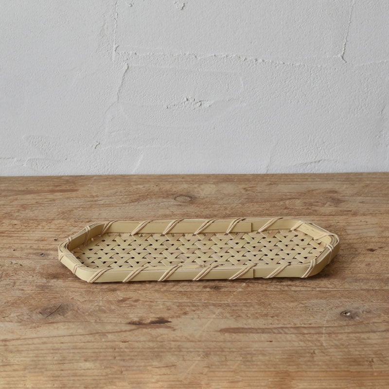 竹編みの長六角トレー | ハモニ