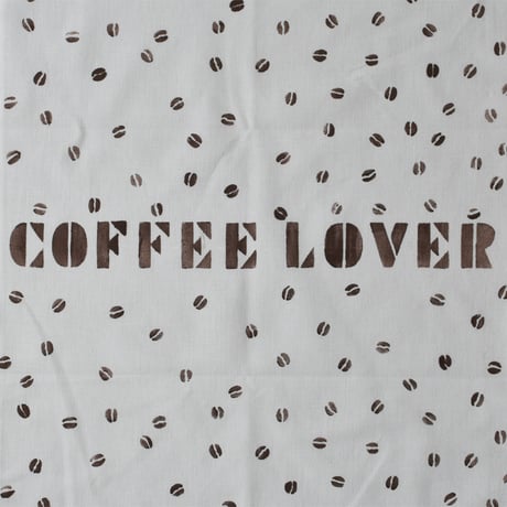 アケモドロ　型染め手ぬぐい　COFFEE LOVER