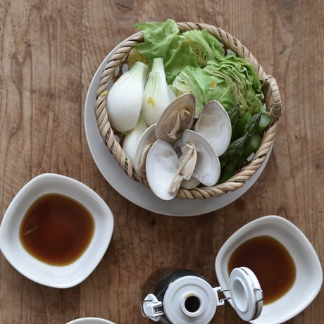 竹編みの蒸しかご