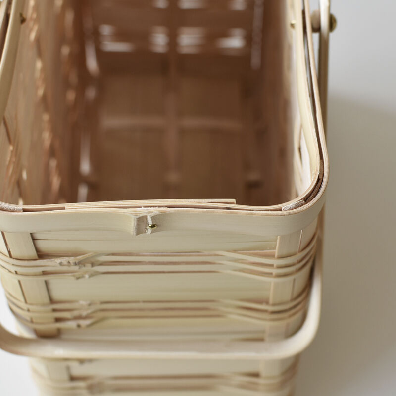 松田由紀 角物 蓋付き 竹かご 竹籠　バスケット 松田由紀 角物 蓋付き 竹かご 竹籠 バスケット - メルカリ