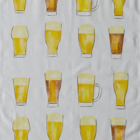 アケモドロ　型染め手ぬぐい　ビール