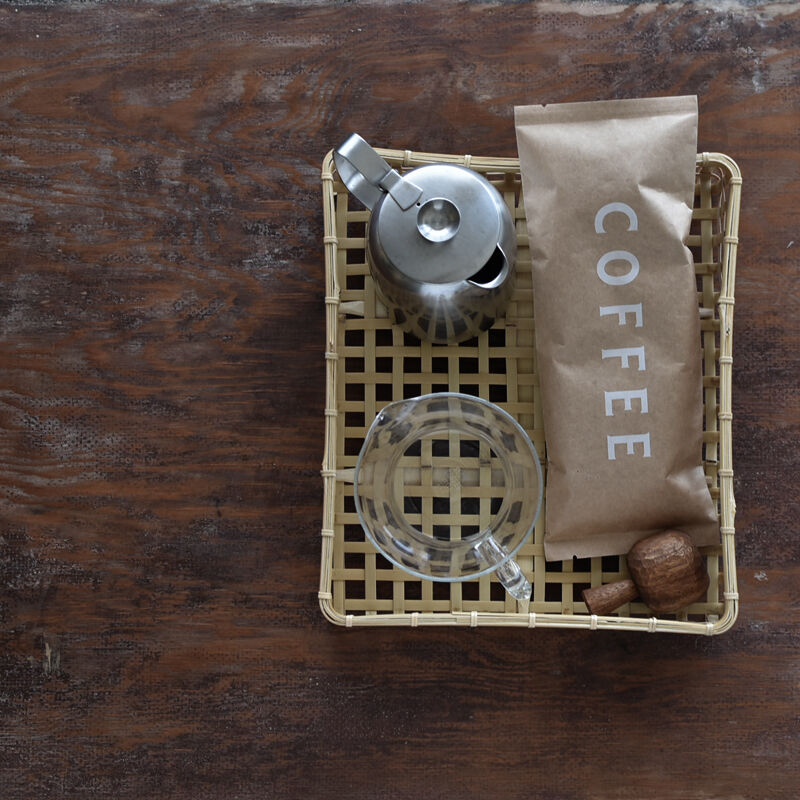 竹編みの四角い水切りかご 3月即発送分 | ハモニ