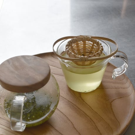 竹編みの小さな茶こし