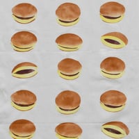 アケモドロ　型染め手ぬぐい　どら焼き