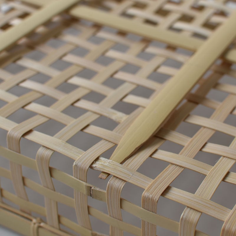 竹製 四角形 編み込み 楽天市場】虎竹スクエアバスケット（四角） : 虎斑竹専門店 竹虎