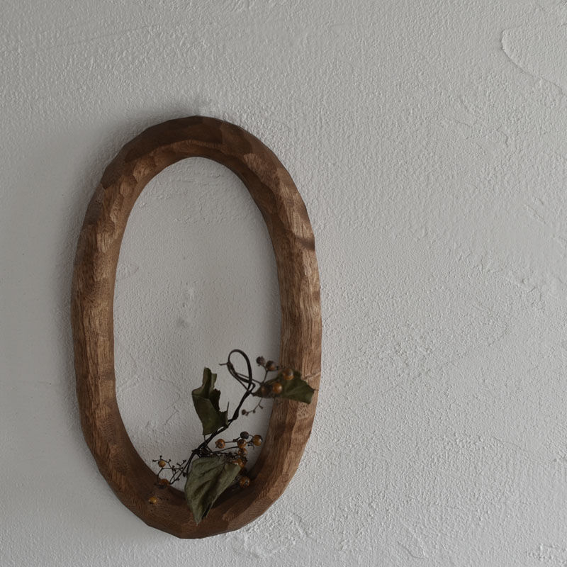 木彫りの壁掛け 木彫りの壁掛け だえん | ハモニ