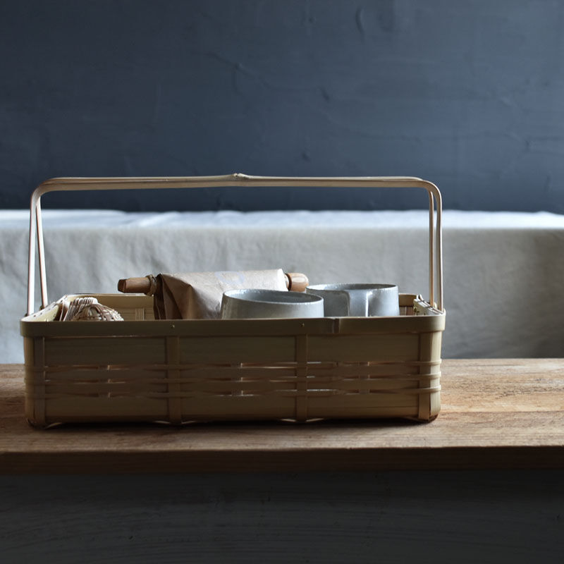 松田由紀 角物 持ち手・蓋付 長方L 送料無料 | ハモニ