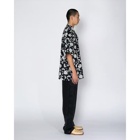 APPLEBUM / CHIRIMEN KNIT ALOHA SHIRT (OVERSIZED)