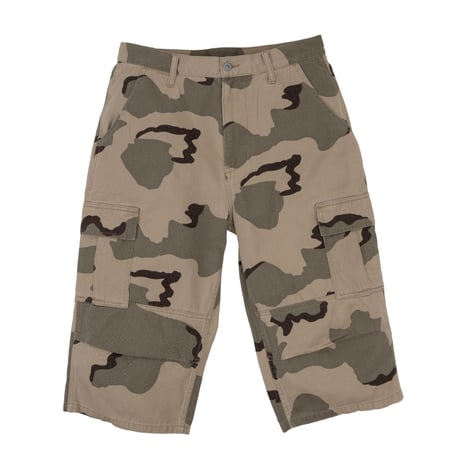 INTERBREED / Cropped Camouflage Shorts(2colors)
