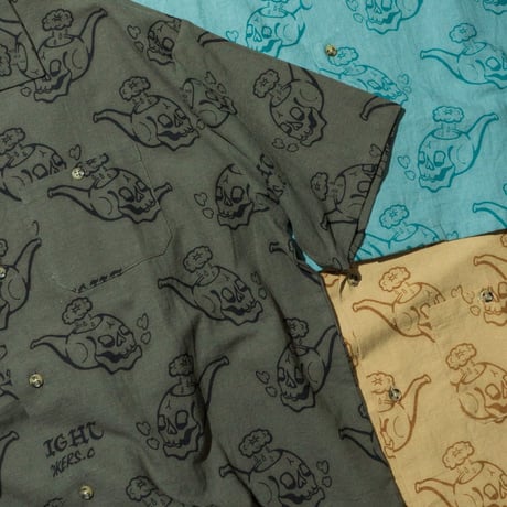 HAIGHT / SMOKERS CLUB OPEN COLLAR SHIRT(3colors)