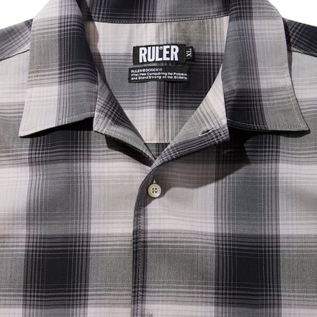 RULER / PIRATES OMBRE OPEN-NECK S/S SHIRT(2colors)