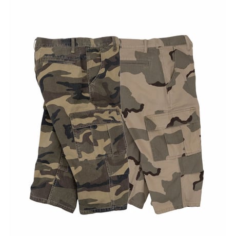INTERBREED / Cropped Camouflage Shorts(2colors)
