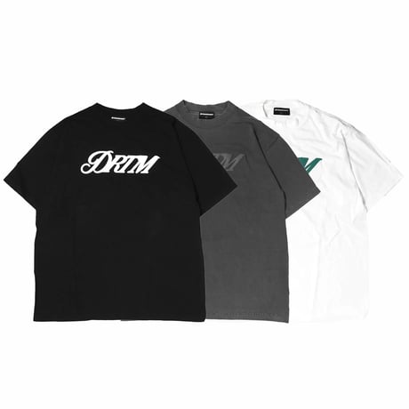 DREAM TEAM / DRTM Signature Script Vintage Wash Boxy Fit Tee(3colors)