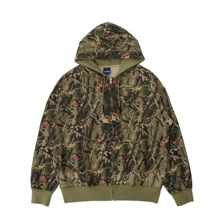 INTERBREED / CAMOUFLAGE HEAVY WEIGHT ZIP HOODIE(3colors)