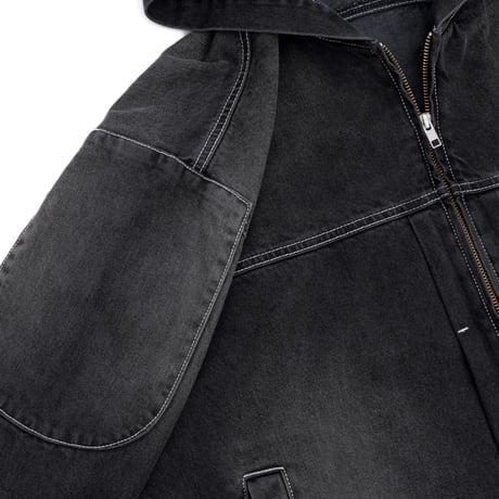 INTERBREED / Mash Up Denim Hoodie (2colors)