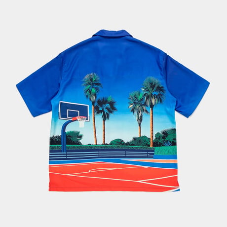 APPLEBUM / "PALM BASKETBALL COURT" ALOHA SHIRT