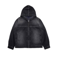 INTERBREED / Mash Up Denim Hoodie (2colors)