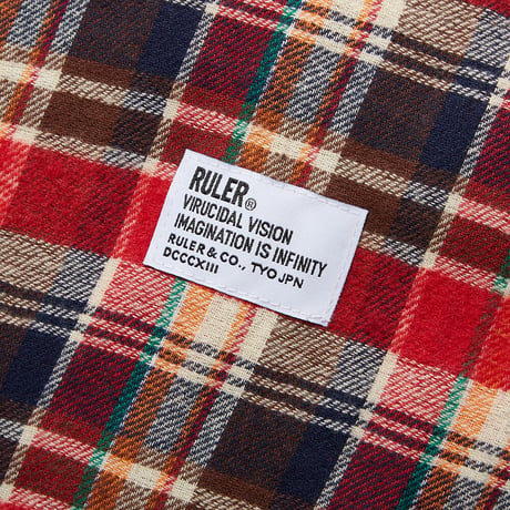 RULER / Death Dealer Flannel Pullover Shirt (2colors)