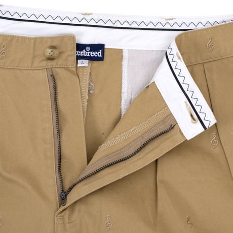 INTERBREED / Embroidered Tuck Shorts(2colors)