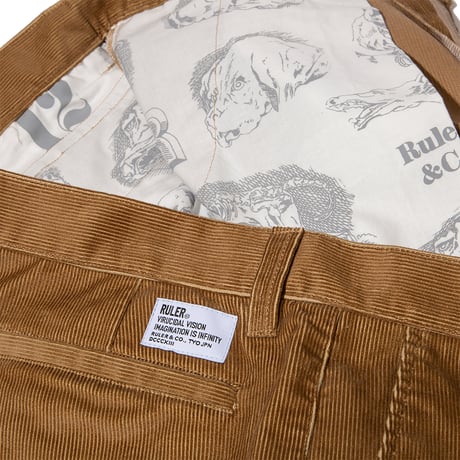 RULER / CORDUROY WIDE WORK TROUSER(2colors)