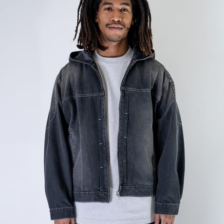 INTERBREED / Mash Up Denim Hoodie (2colors)