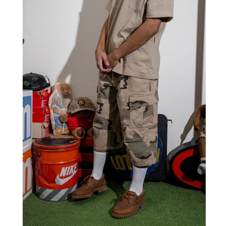INTERBREED / Cropped Camouflage Shorts(2colors)