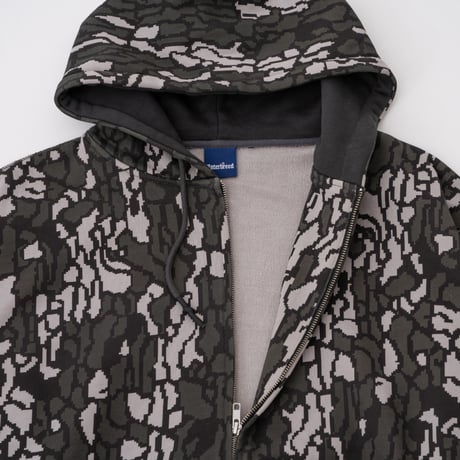 INTERBREED / CAMOUFLAGE HEAVY WEIGHT ZIP HOODIE(3colors)