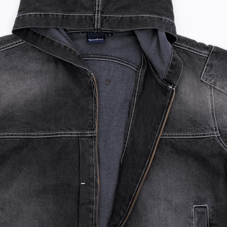 INTERBREED / Mash Up Denim Hoodie (2colors)