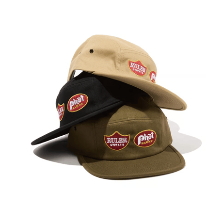 RULER / BLUNT LABELS TWILL CAMP CAP