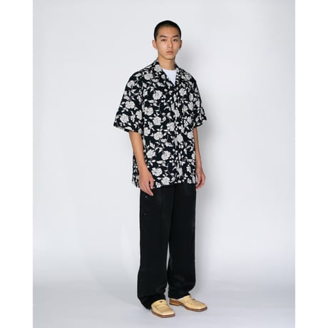 APPLEBUM / CHIRIMEN KNIT ALOHA SHIRT (OVERSIZED)