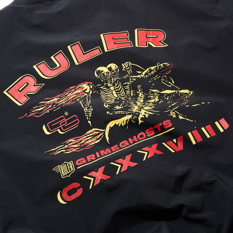 RULER / GRIME GHOSTS NYLON PULLOVER(2colors)
