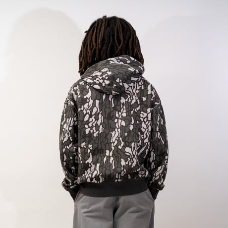 INTERBREED / CAMOUFLAGE HEAVY WEIGHT ZIP HOODIE(3colors)