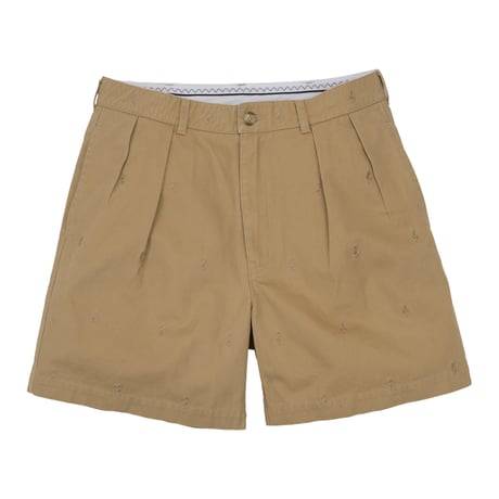 INTERBREED / Embroidered Tuck Shorts(2colors)
