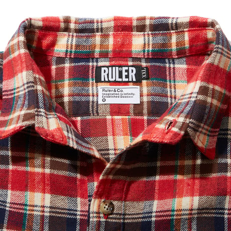RULER / Death Dealer Flannel Pullover Shirt (2colors)