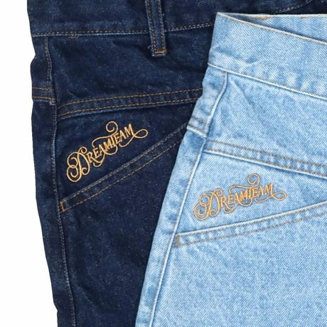 DREAM TEAM / DT Logo Denim Shorts(2colors)