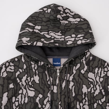 INTERBREED / CAMOUFLAGE HEAVY WEIGHT ZIP HOODIE(3colors)
