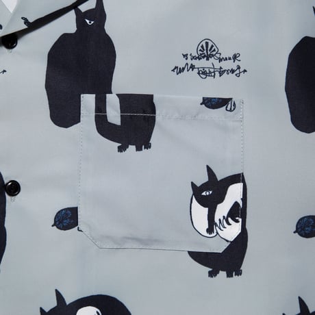 HAIGHT / KB CATS OPEN COLLAR SHIRT (3colors)