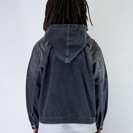 INTERBREED / Mash Up Denim Hoodie (2colors)