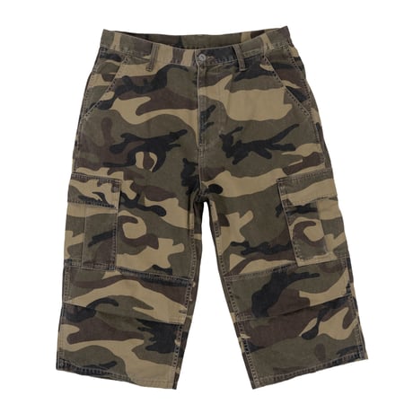 INTERBREED / Cropped Camouflage Shorts(2colors)