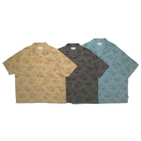 HAIGHT / SMOKERS CLUB OPEN COLLAR SHIRT(3colors)
